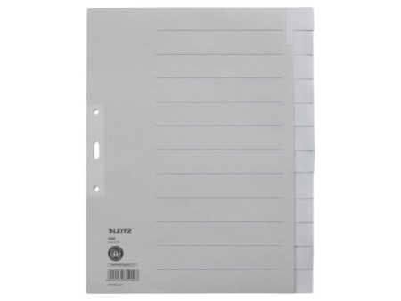 LEITZ Intercalaires en papier naturel, uni, A4 extra-large