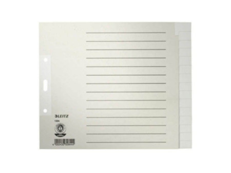 LEITZ Intercalaires en papier naturel, uni, A4 extra large