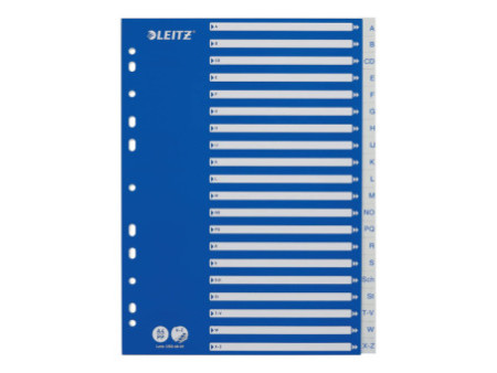 LEITZ Intercalaires en plastique, A-Z, A4, 21 touches, PP
