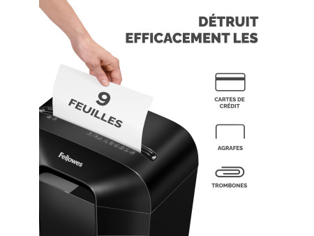 Fellowes Destructeur de documents Powershred LX50, noir
