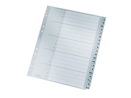 LEITZ Intercalaires en plastique, A-Z, format A4 extra large