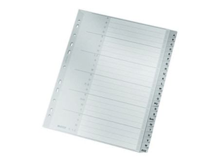 LEITZ Intercalaires en plastique, A-Z, format A4 extra large