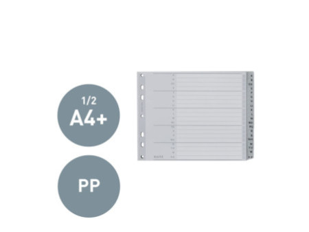 LEITZ Intercalaires en plastique, A-Z, format extra large