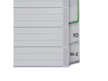 LEITZ intercalaire en plastique, blanc, A4 extra large,
