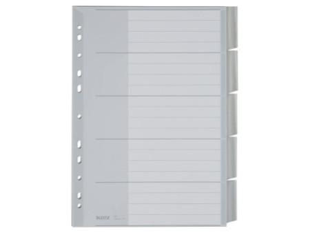 LEITZ intercalaire en plastique, blanc, A4 extra large,
