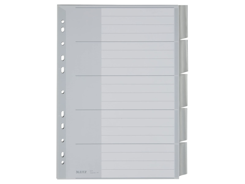 LEITZ intercalaire en plastique, blanc, A4 extra large,