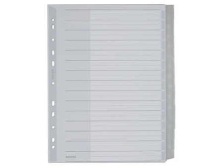 LEITZ intercalaire en plastique, blanc, A4 extra large,
