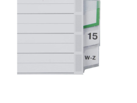 LEITZ intercalaire en plastique, blanc, A4 extra large,