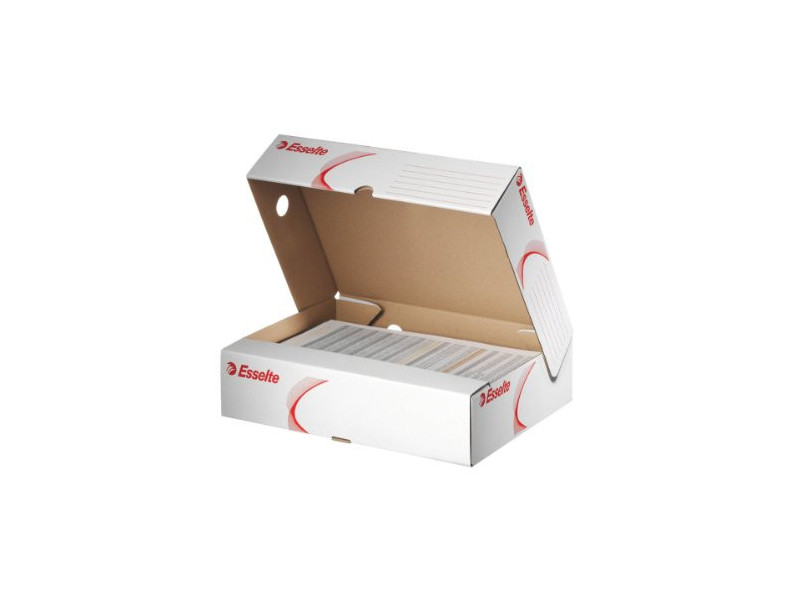 Esselte Boîte d'archives, A4, (L)80 mm, en carton, blanc