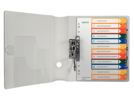 LEITZ Intercalaires en plastique, numéroté, format A4 extra