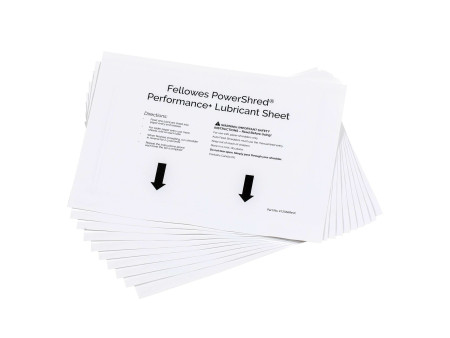 Fellowes Feuille lubrifiante pour destructeur de documents