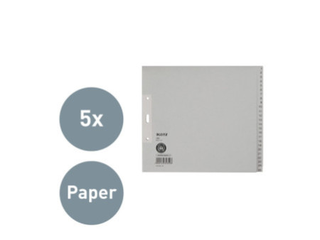 LEITZ Intercalaires en papier naturel, numéroté, A4+, 1-25