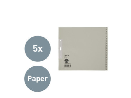 LEITZ Intercalaires en papier naturel, numéroté, A4+, 26 - 5