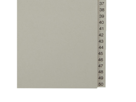 LEITZ Intercalaires en papier naturel, numéroté, A4+, 26 - 5
