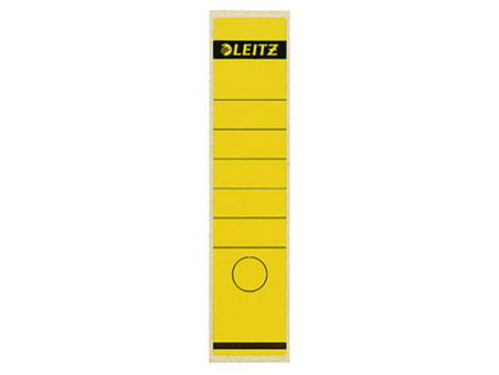 LEITZ Etiquette pour dos de classeur, 61 x 285 mm, jaune
