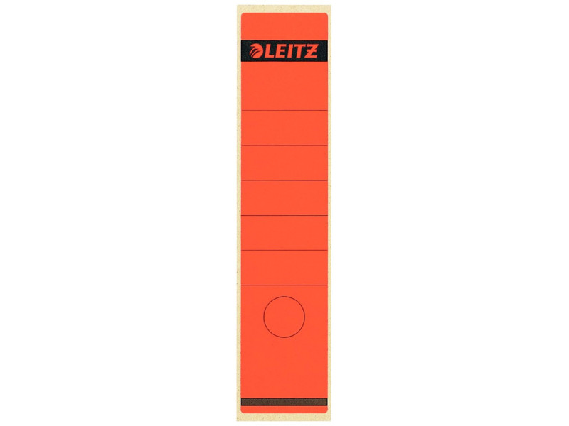 LEITZ Etiquette pour dos de classeur, 61 x 285 mm, rouge