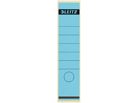 LEITZ Etiquette pour dos de classeur, 61 x 285 mm, bleu