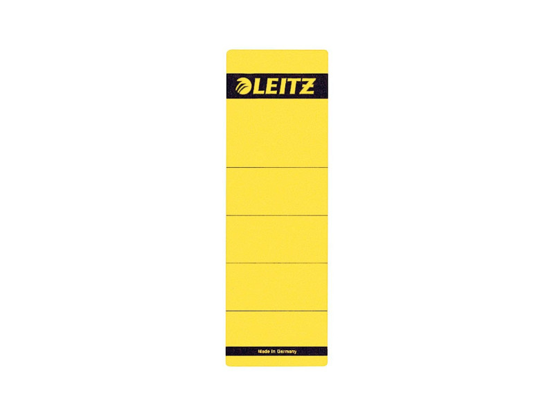 LEITZ Etiquette pour dos de classeur, 61 x 192 mm, jaune