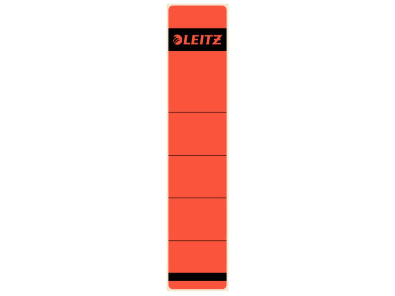 LEITZ Etiquette pour dos de classeur, 39 x 192 mm, rouge