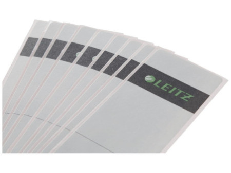 LEITZ Etiquette pour dos de classeur, 39 x 192 mm, gris