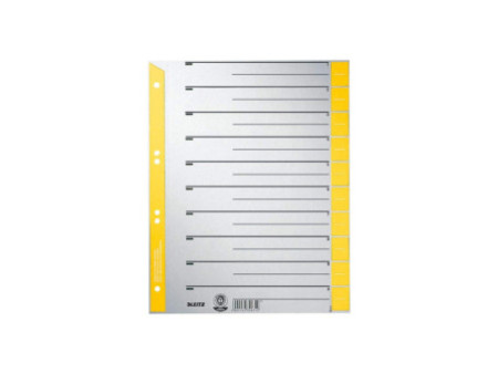 LEITZ Intercalaires, format A4 extra large, en carton solide