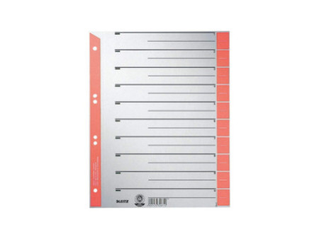 LEITZ Intercalaires, format A4 extra large, en carton solide