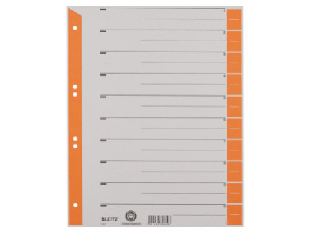 LEITZ Intercalaires, format A4 extra large, en carton solide
