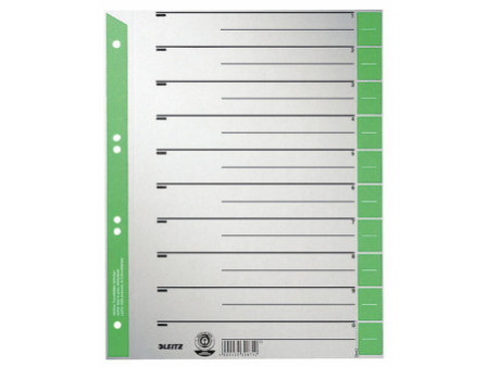 LEITZ Intercalaires, format A4 extra large, en carton solide