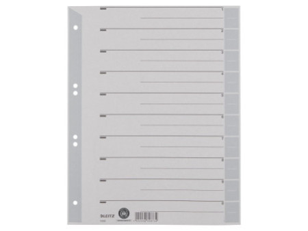 LEITZ Intercalaires, format A4 extra large, en carton solide