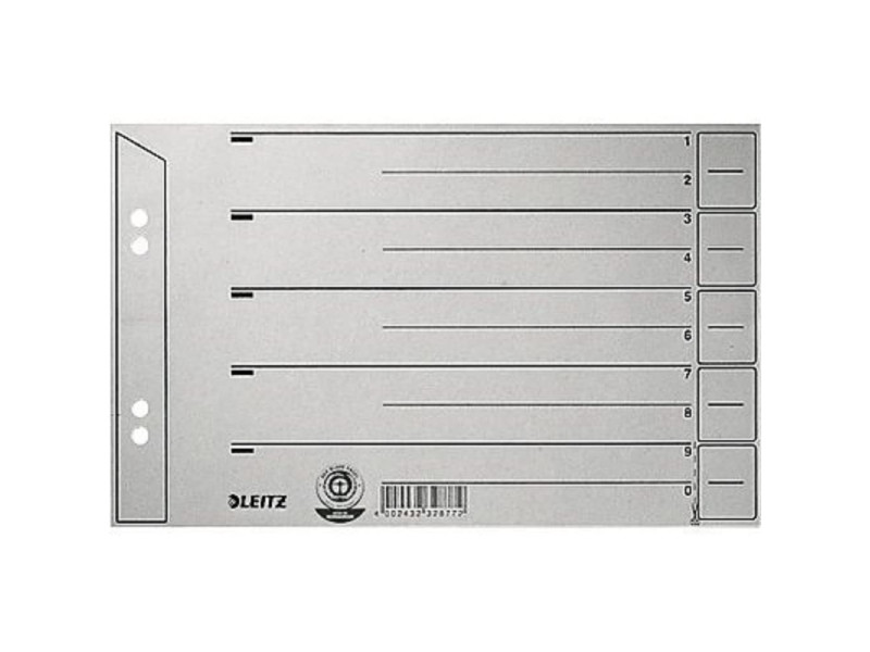LEITZ Intercalaires, format A5 paysage, carton solide
