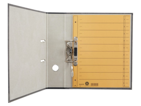 LEITZ Intercalaires, format A4 extra large,en carton manille