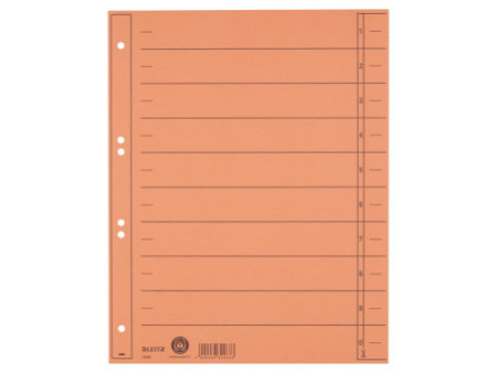 LEITZ Intercalaires, format A4 extra large,en carton manille