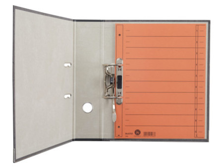 LEITZ Intercalaires, format A4 extra large,en carton manille