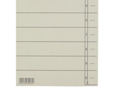 LEITZ Intercalaires, format A4 extra large,en carton manille