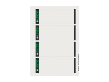 LEITZ Etiquette pour dos de classeur, 61 x 192 mm, gris