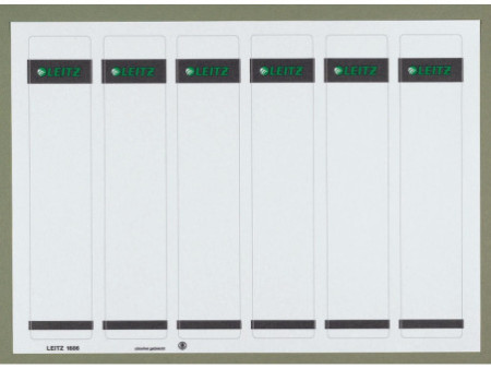 LEITZ Etiquette pour dos de classeur, 39 x 192 mm, gris