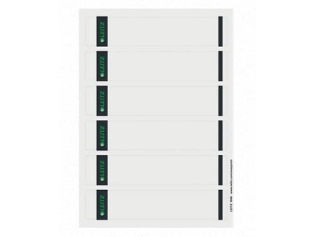 LEITZ Etiquette pour dos de classeur, 39 x 192 mm, gris
