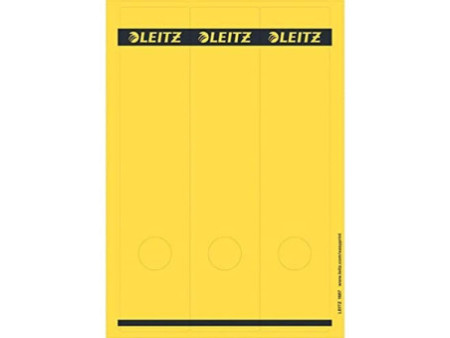 LEITZ Etiquette pour dos de classeur, 61 x 285 mm, jaune