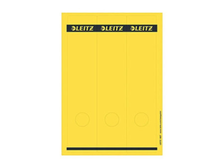 LEITZ Etiquette pour dos de classeur, 61 x 285 mm, jaune