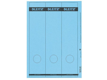 LEITZ Etiquette pour dos de classeur, 61 x 285 mm, bleu