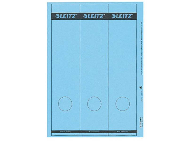 LEITZ Etiquette pour dos de classeur, 61 x 285 mm, bleu