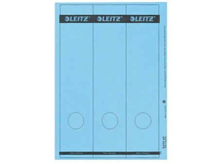 LEITZ Etiquette pour dos de classeur, 61 x 285 mm, bleu