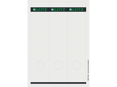 LEITZ Etiquette pour dos de classeur, 61 x 285 mm, gris