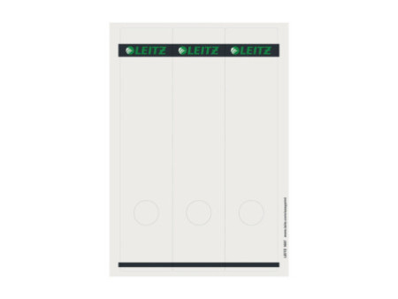 LEITZ Etiquette pour dos de classeur, 61 x 285 mm, gris