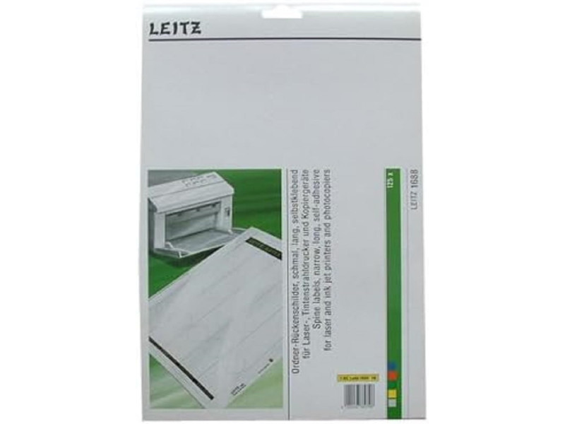 LEITZ Etiquette pour dos de classeur, 39 x 285 mm, jaune