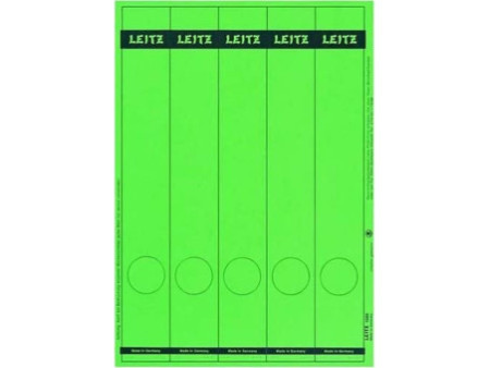LEITZ Etiquette pour dos de classeur, 39 x 285 mm, vert