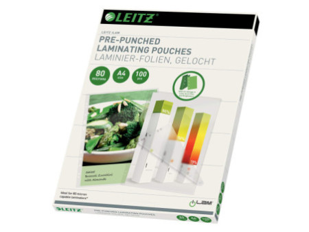 LEITZ Pochette de plastification, A4, classement, 160
