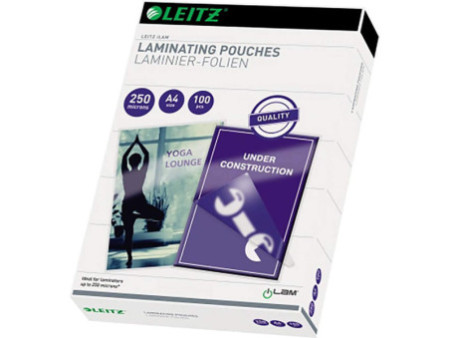 LEITZ Pochette de plastification, A4, brillant, 500 microns
