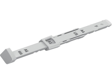 LEITZ réglette de guidage Nexxt pour perforateur, gris clair