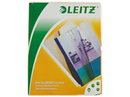 LEITZ chemise à reliure thermique aspect lin, format A4,